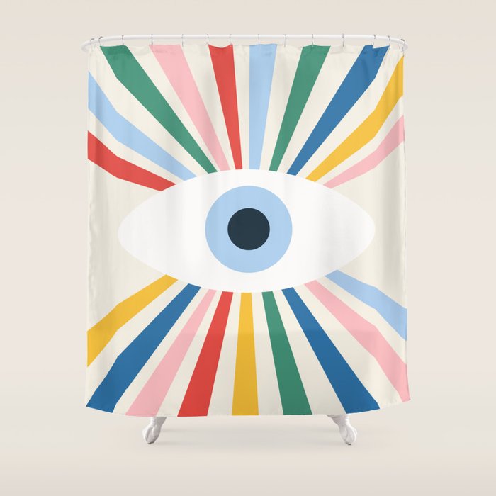 All Seeing Evil Eye - primary Shower Curtain Gallery Image 1