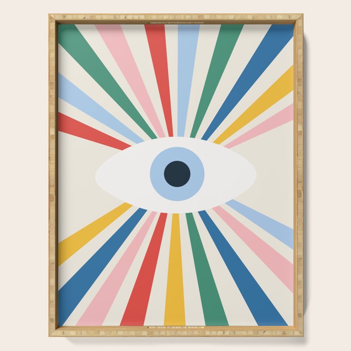 All Seeing Evil Eye - primary Serving Tray Gallery Image 1