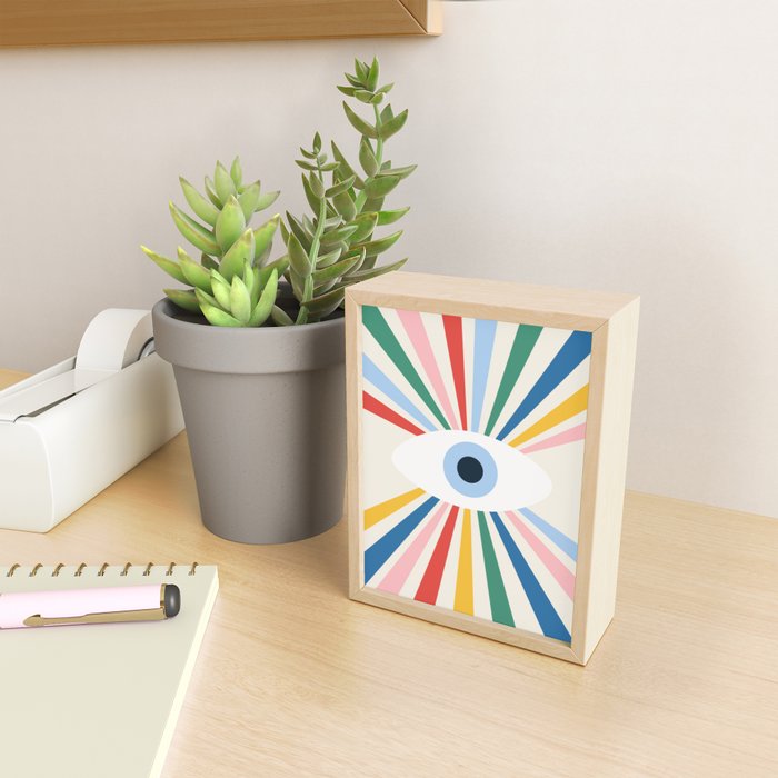 All Seeing Evil Eye - primary Mini Art Print Gallery Image 2
