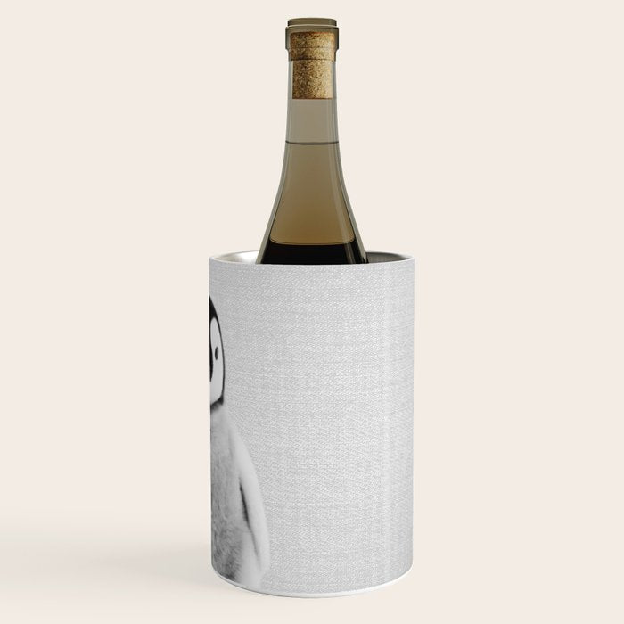 Baby Penguin - Black & White Wine Chiller Gallery Image 3