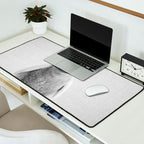 Baby Penguin - Black & White Desk Mat Gallery Image 2