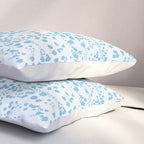  Abstract Ink Blot Strata Pattern in Ice Blue Pillow Sham Gallery Image 3