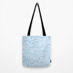  Abstract Ink Blot Strata Pattern in Ice Blue Tote Bag Gallery Image 2
