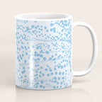  Abstract Ink Blot Strata Pattern in Ice Blue Coffee Mug Gallery Image 1