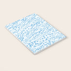  Abstract Ink Blot Strata Pattern in Ice Blue Notebook Gallery Image 3