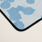  Abstract Ink Blot Strata Pattern in Ice Blue Desk Mat Gallery Image 4