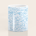  Abstract Ink Blot Strata Pattern in Ice Blue Coffee Mug Gallery Image 4