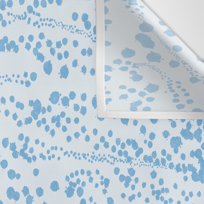  Abstract Ink Blot Strata Pattern in Ice Blue Wall Tapestry Gallery Image 3