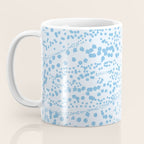  Abstract Ink Blot Strata Pattern in Ice Blue Coffee Mug Gallery Image 3