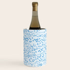  Abstract Ink Blot Strata Pattern in Ice Blue Wine Chiller Gallery Image 1