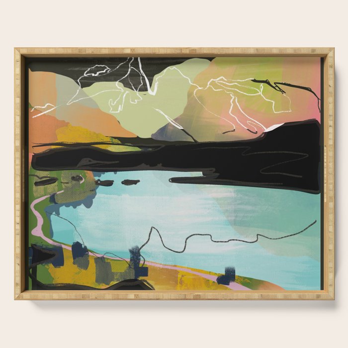 landscape 04 Serving Tray Gallery Image 1