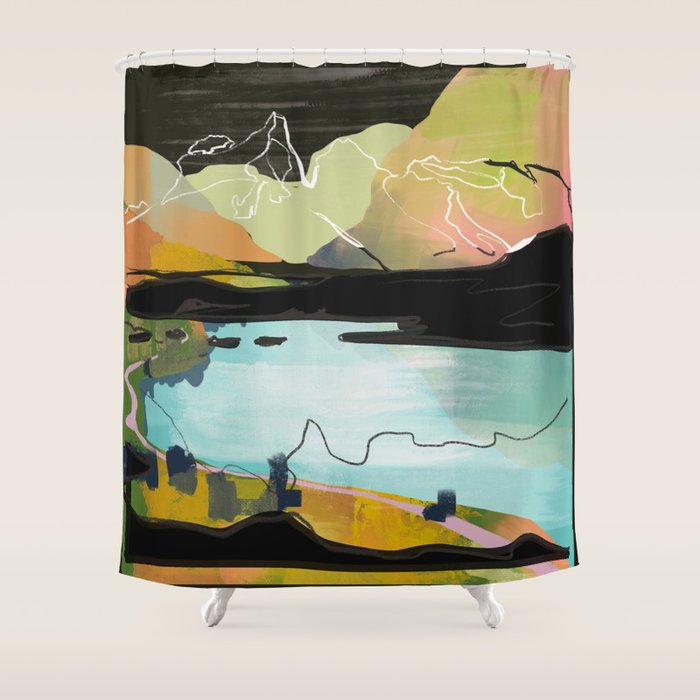 landscape 04 Shower Curtain Gallery Image 1