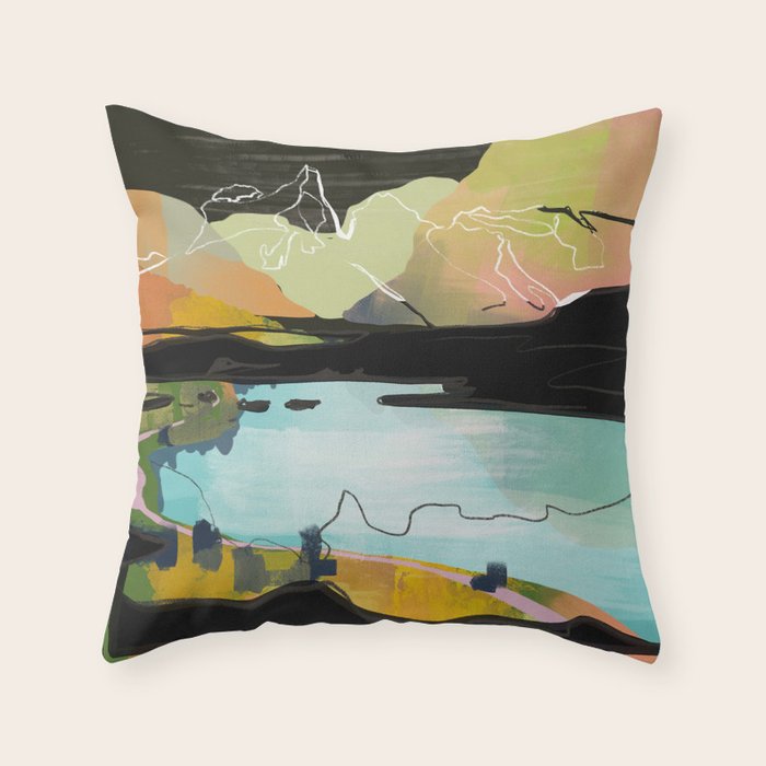 landscape 04 Throw Pillow Gallery Image 1