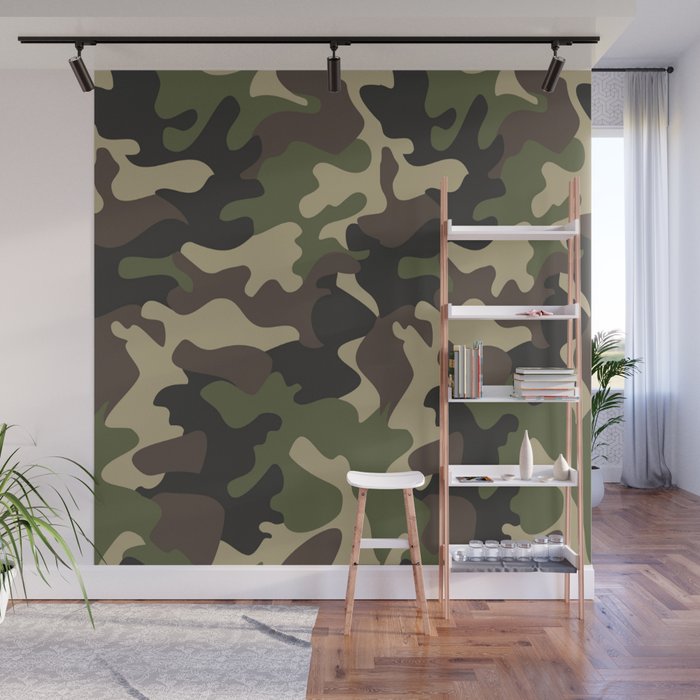 Military camouflage Wall Mural Gallery Image 1