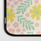 Whimsical Flora - White, Light green, Light Pink, Yellow  Laptop Sleeve Gallery Image 3
