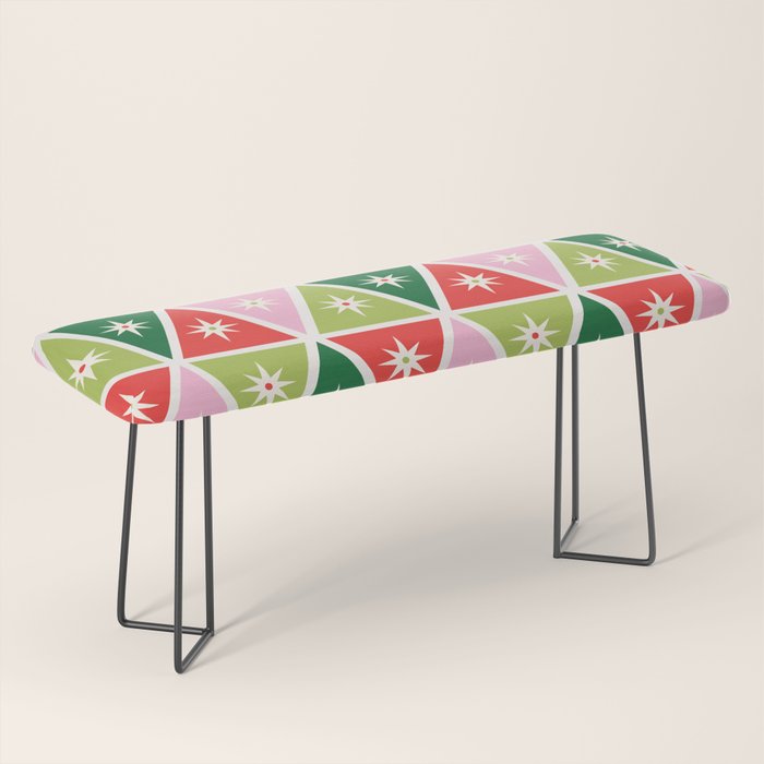 Retro Christmas Triangles Bench Gallery Image 1