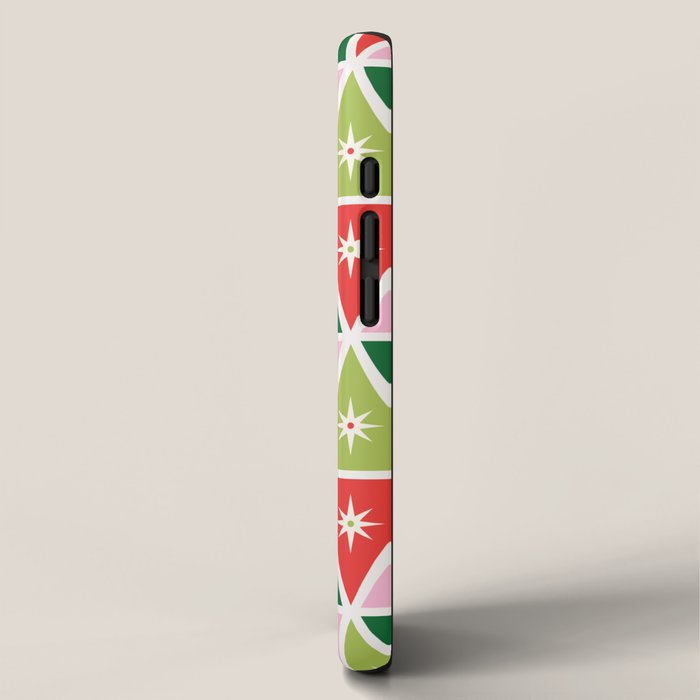 Retro Christmas Triangles iPhone Case Gallery Image 2