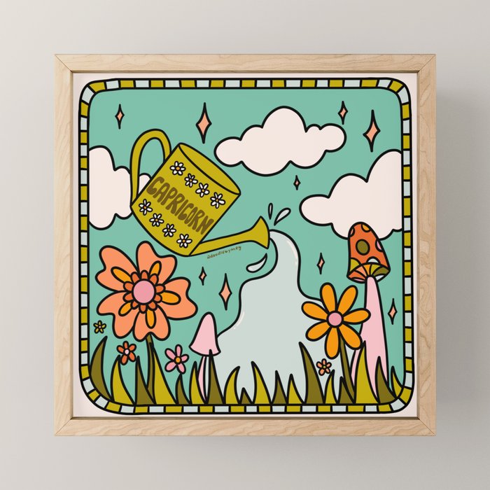 Capricorn Garden Mini Art Print Gallery Image 1