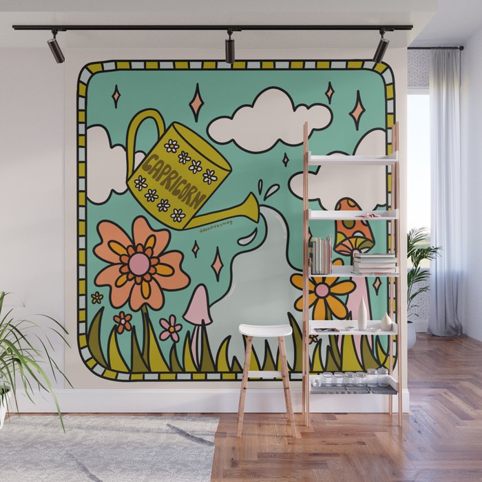Capricorn Garden Wall Mural Gallery Image 1