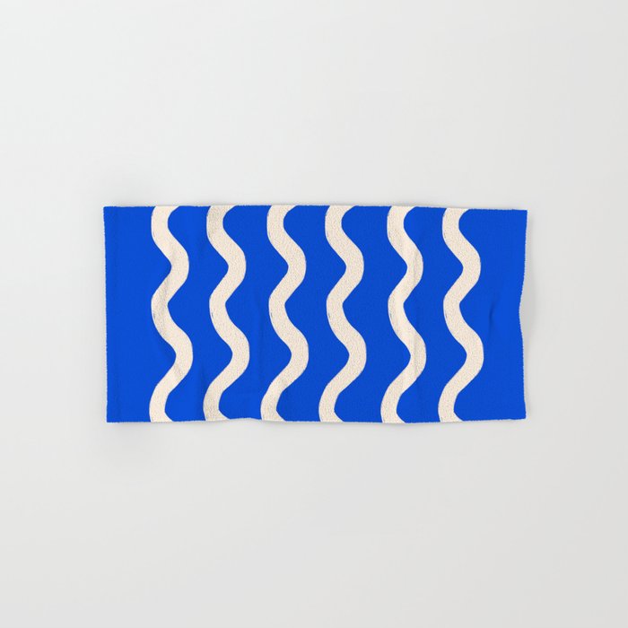 Sapphire Blue Ocean Waves Bath Towel Gallery Image 1