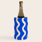 Sapphire Blue Ocean Waves Wine Chiller Gallery Image 1