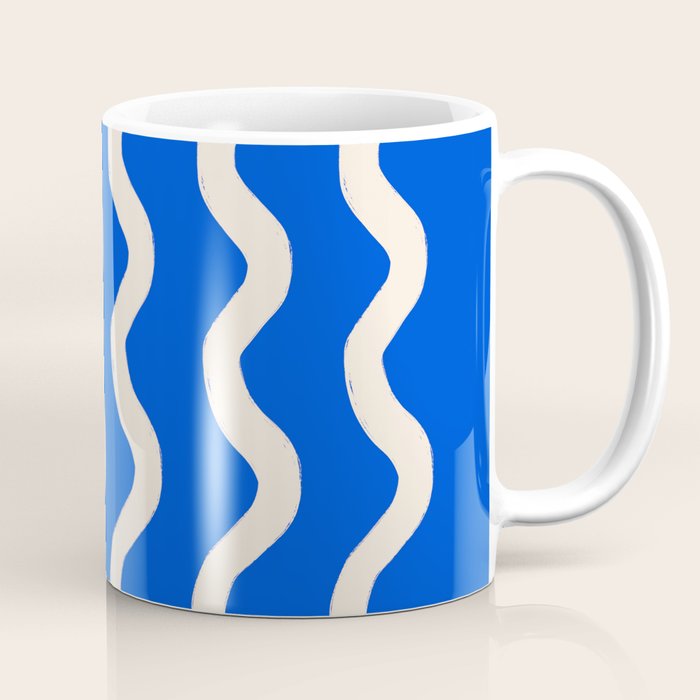 Sapphire Blue Ocean Waves Coffee Mug Gallery Image 1