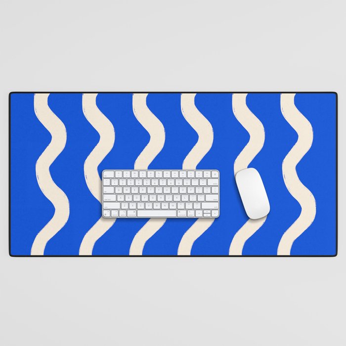Sapphire Blue Ocean Waves Desk Mat Gallery Image 1