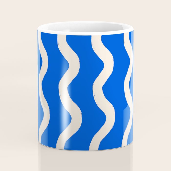Sapphire Blue Ocean Waves Coffee Mug Gallery Image 4