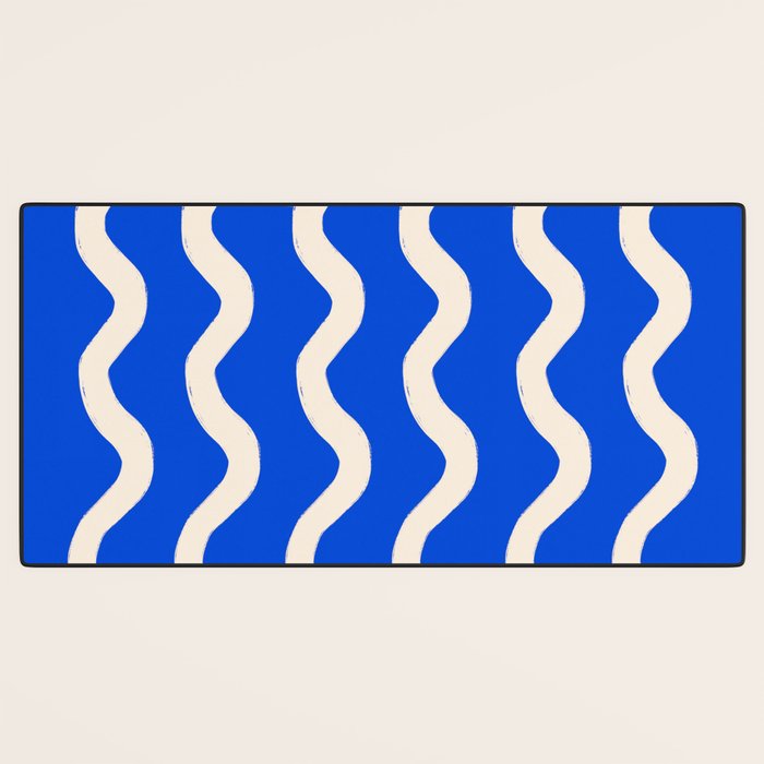 Sapphire Blue Ocean Waves Desk Mat Gallery Image 3