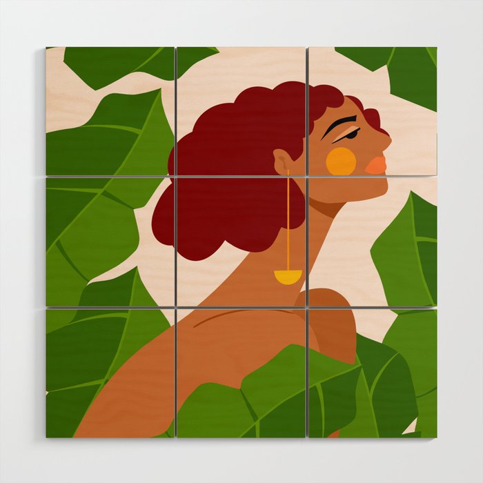 Banana Leaves Wood Wall Art Gallery Image 1