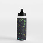 Blacklight Party Splatter Painting Version 2 Water Bottle Gallery Image 3