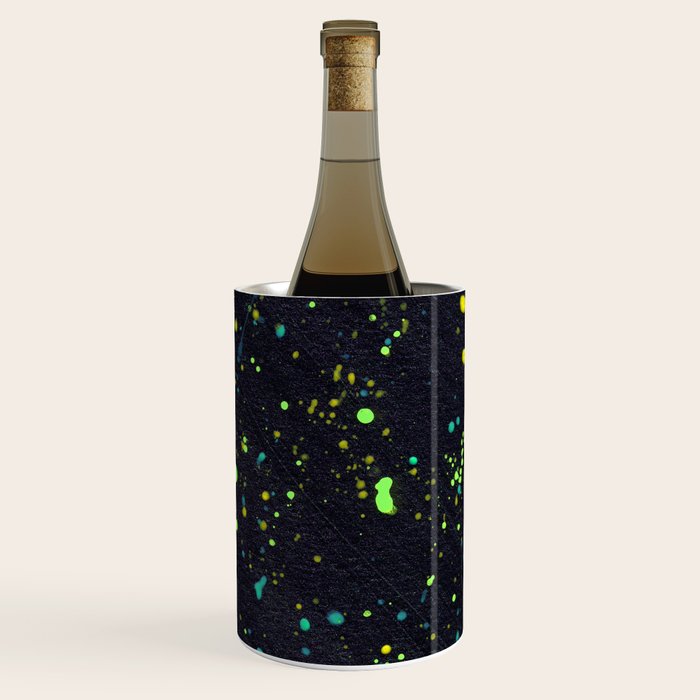 Blacklight Party Splatter Painting Version 2 Wine Chiller Gallery Image 3