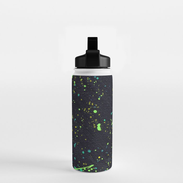 Blacklight Party Splatter Painting Version 2 Water Bottle Gallery Image 2