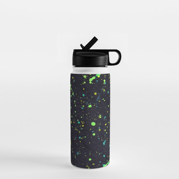 Blacklight Party Splatter Painting Version 2 Water Bottle Gallery Image 1
