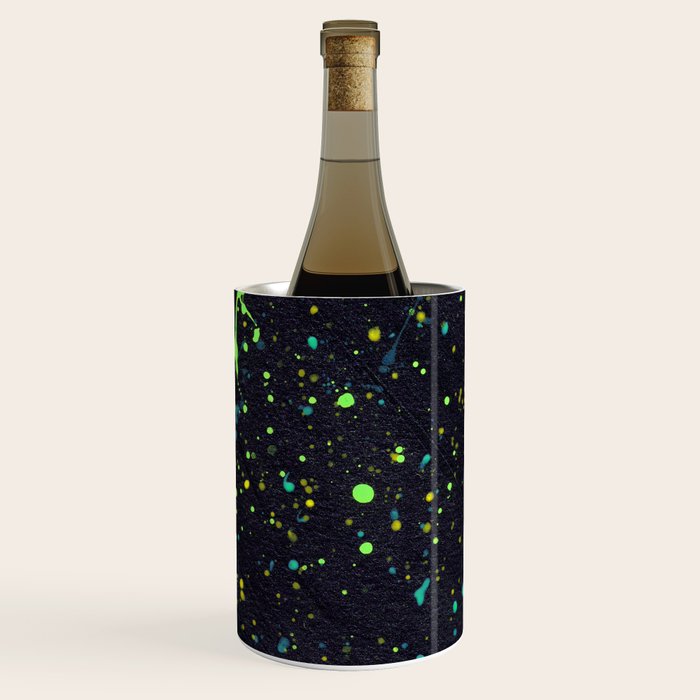 Blacklight Party Splatter Painting Version 2 Wine Chiller Gallery Image 1