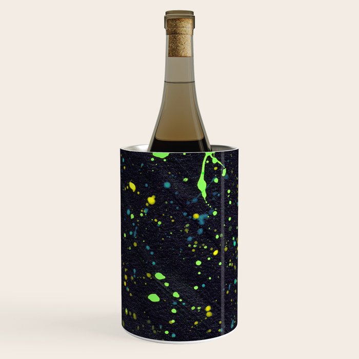Blacklight Party Splatter Painting Version 2 Wine Chiller Gallery Image 2