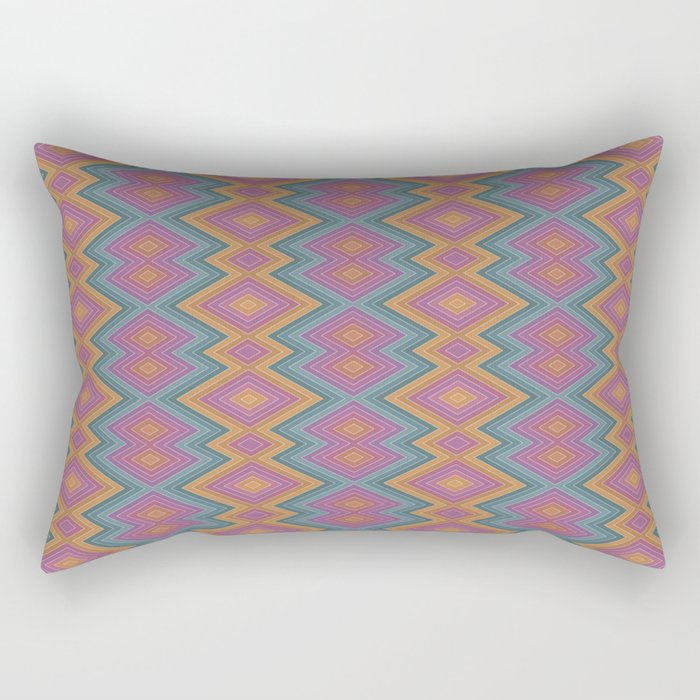 Boho Western Geometric Pattern II Rectangular Pillow Gallery Image 1