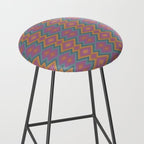Boho Western Geometric Pattern II Stool Gallery Image 2