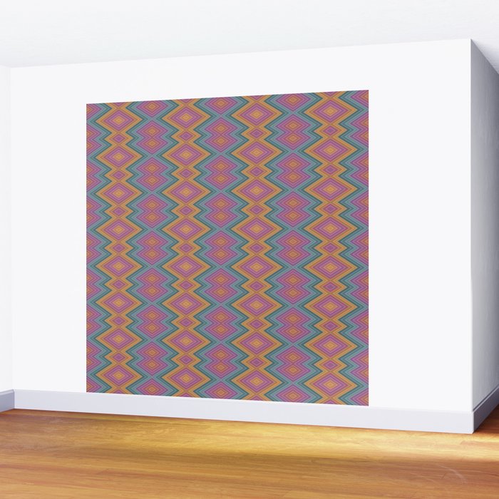 Boho Western Geometric Pattern II Wall Mural Gallery Image 2
