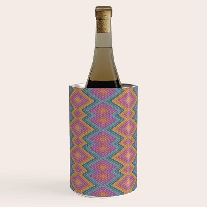 Boho Western Geometric Pattern II Wine Chiller Gallery Image 1