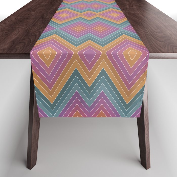 Boho Western Geometric Pattern II Table Runner Gallery Image 1