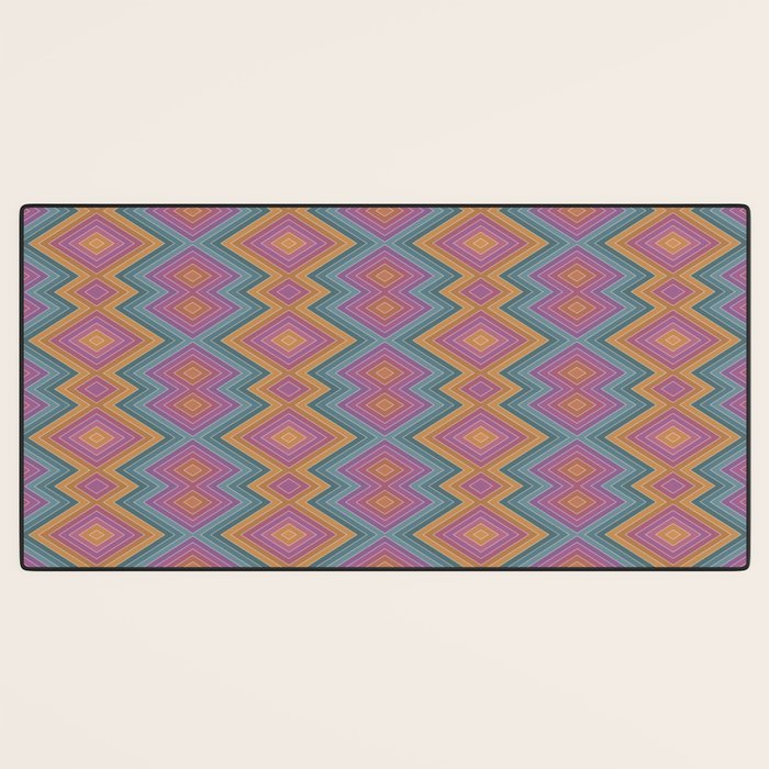 Boho Western Geometric Pattern II Desk Mat Gallery Image 3
