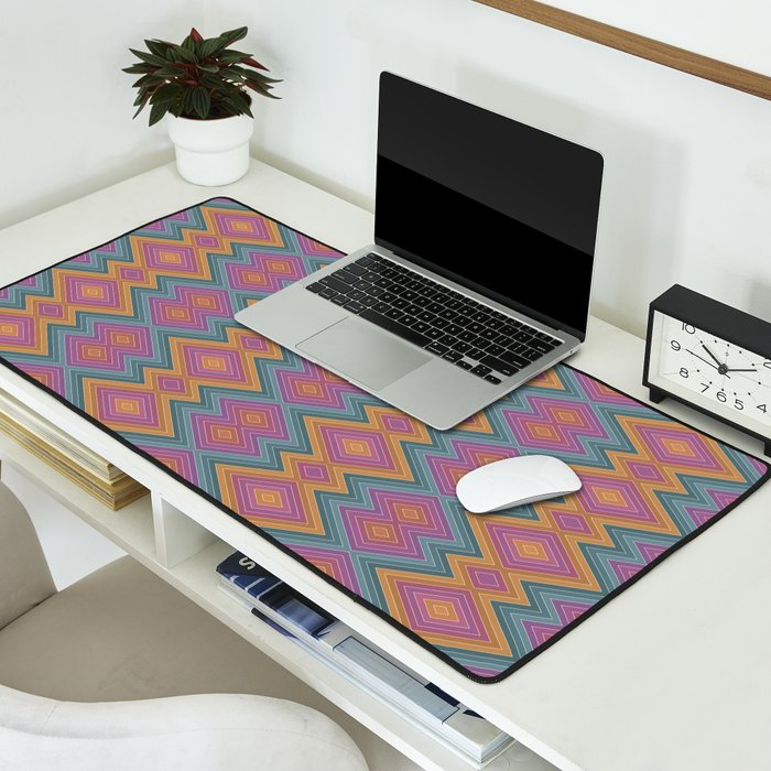 Boho Western Geometric Pattern II Desk Mat Gallery Image 2