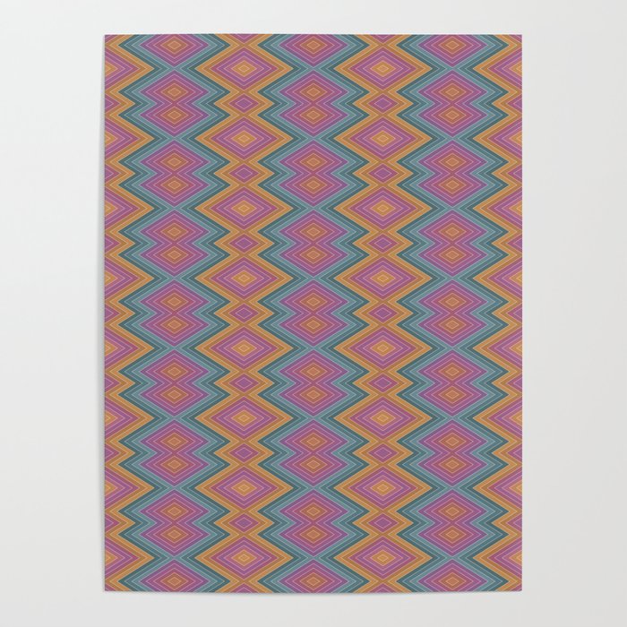 Boho Western Geometric Pattern II Poster Gallery Image 4