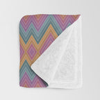Boho Western Geometric Pattern II Throw Blanket Gallery Image 3
