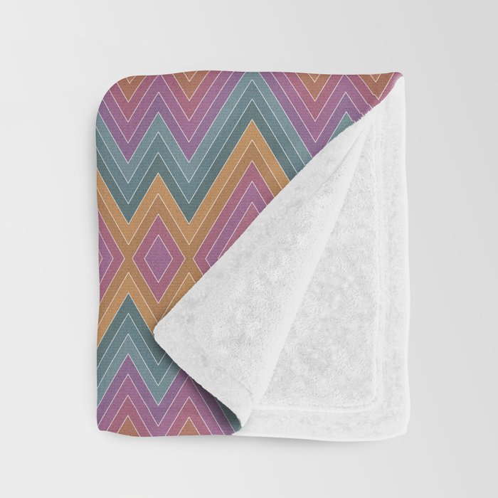 Boho Western Geometric Pattern II Throw Blanket Gallery Image 3