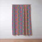 Boho Western Geometric Pattern II Window Curtain Gallery Image 3