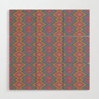 Boho Western Geometric Pattern II Wood Wall Art Gallery Image 1