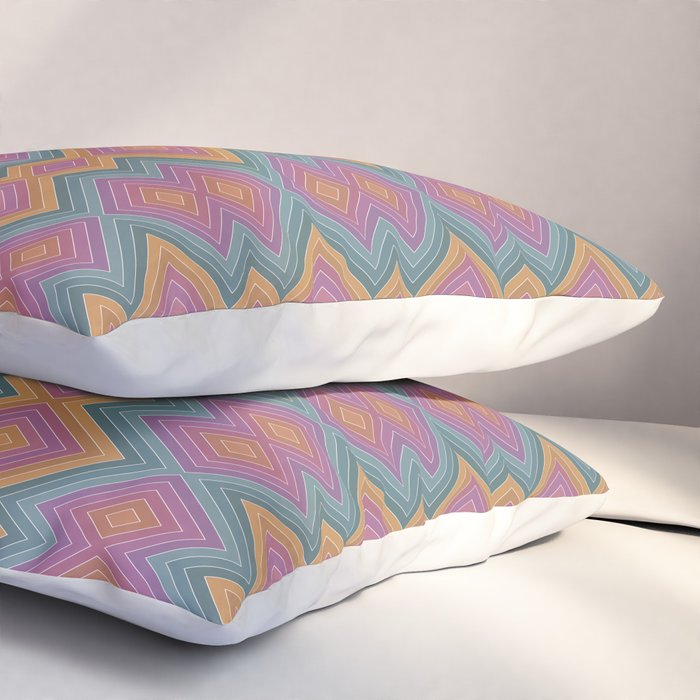 Boho Western Geometric Pattern II Pillow Sham Gallery Image 3