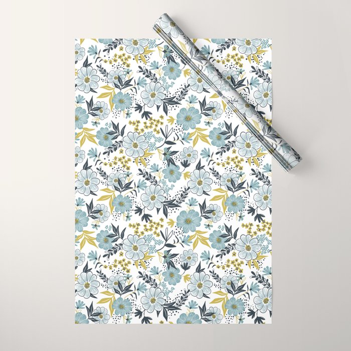 Harper - Dusk Blue Wrapping Paper Gallery Image 1